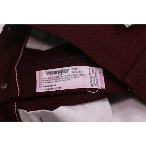Wrangler Men's dress pants - maroon - Picture 8 of 8